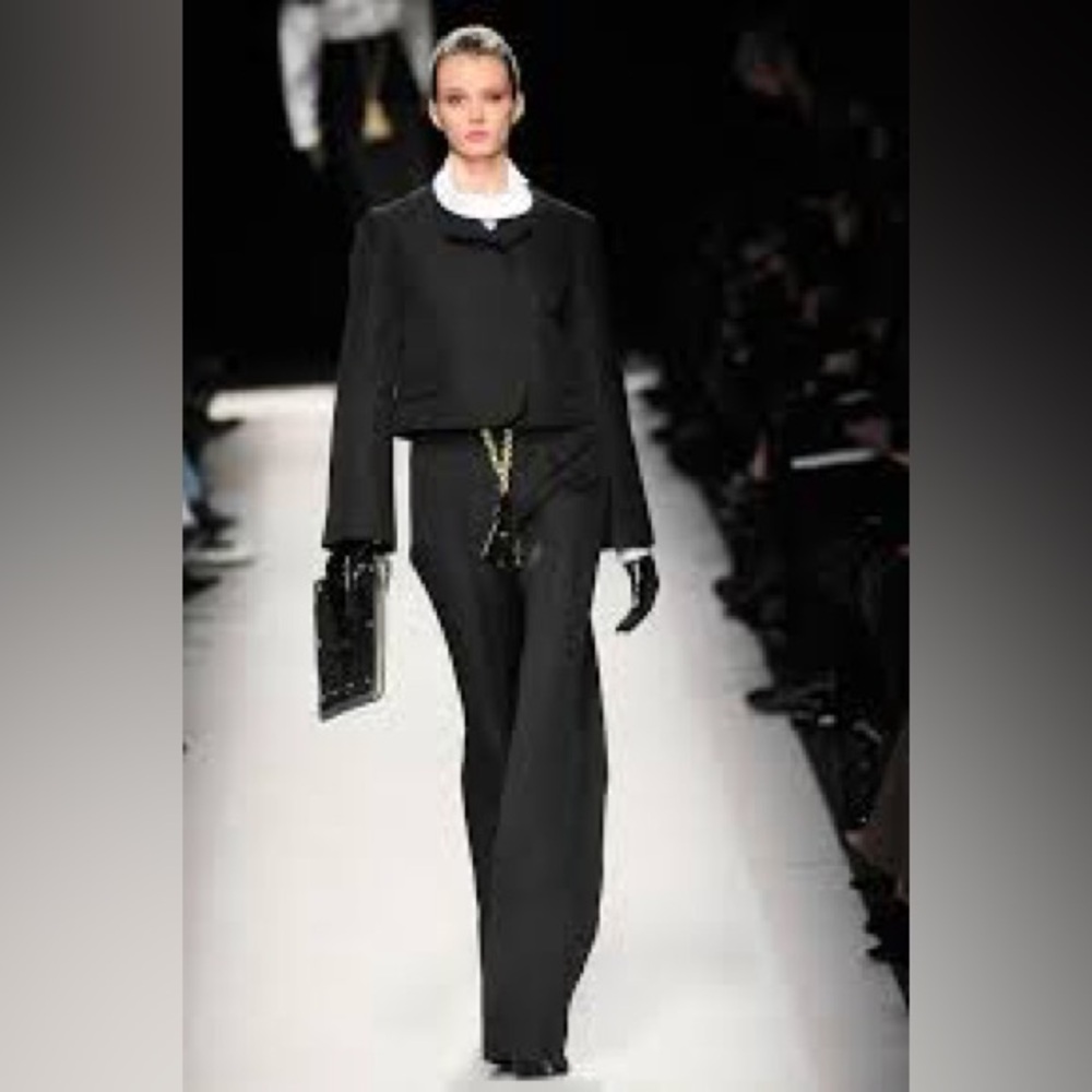 Yves Saint Laurent Autumn/Winter 2010 Black Wool High Waisted Pant